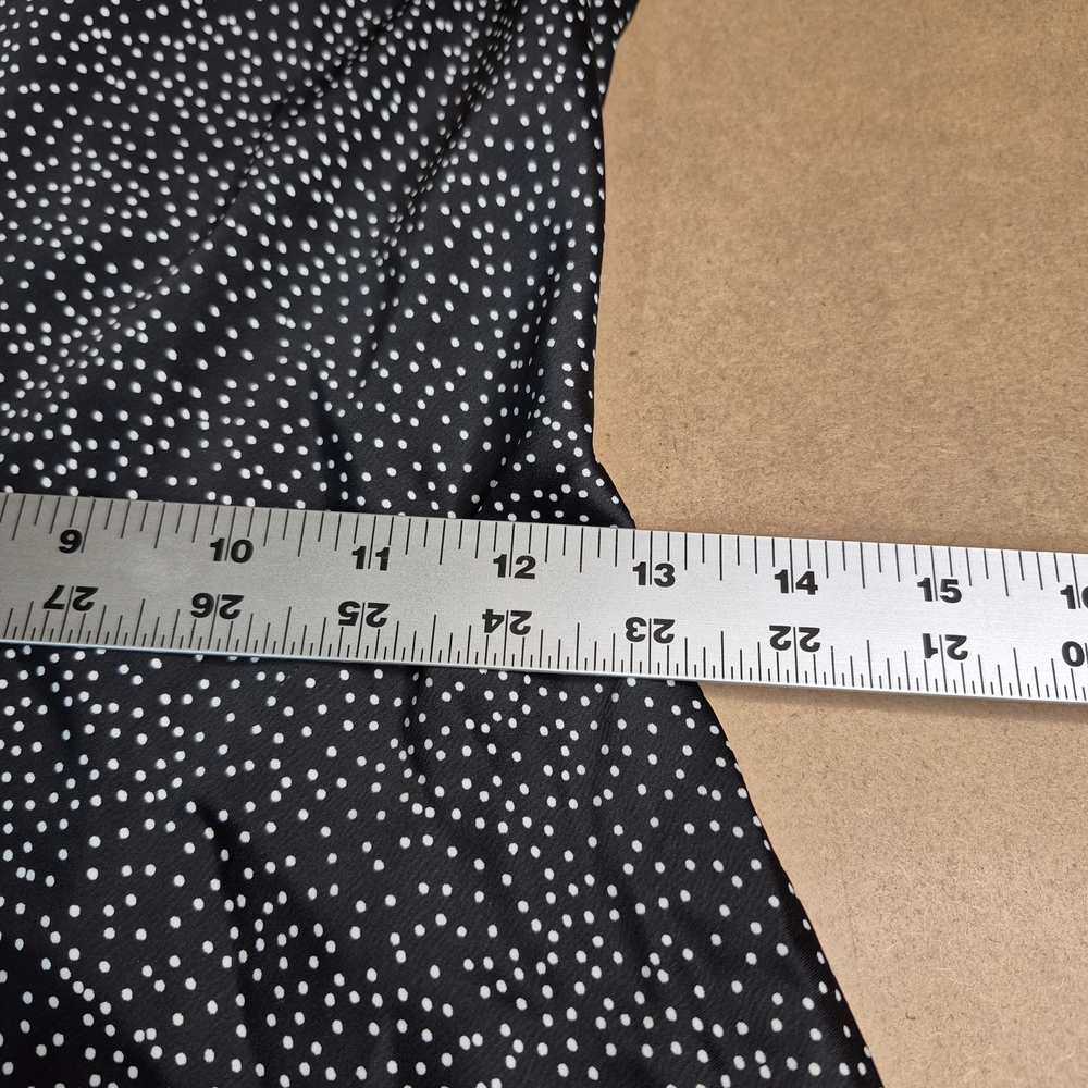 Chic Black and White Spotted Midi Dress - Picture 3 of 7